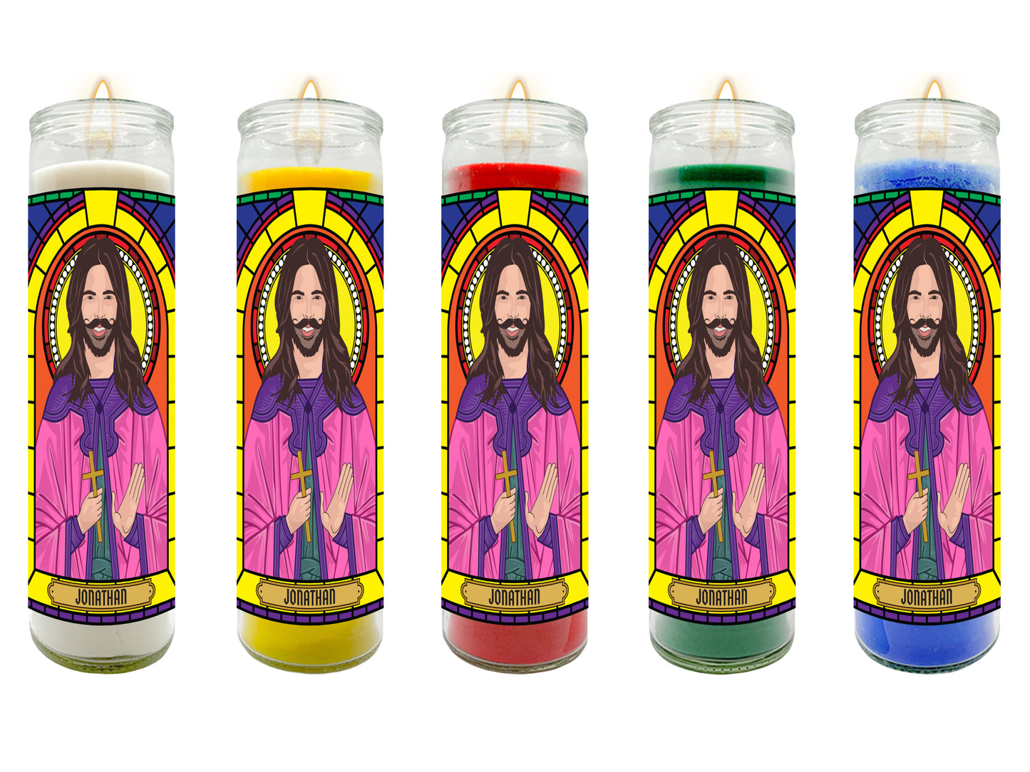 Queer Eye Illustrated Prayer Candle Series