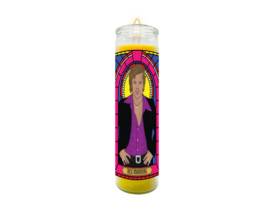 Rex Manning Empire Records Illustrated Prayer Candle