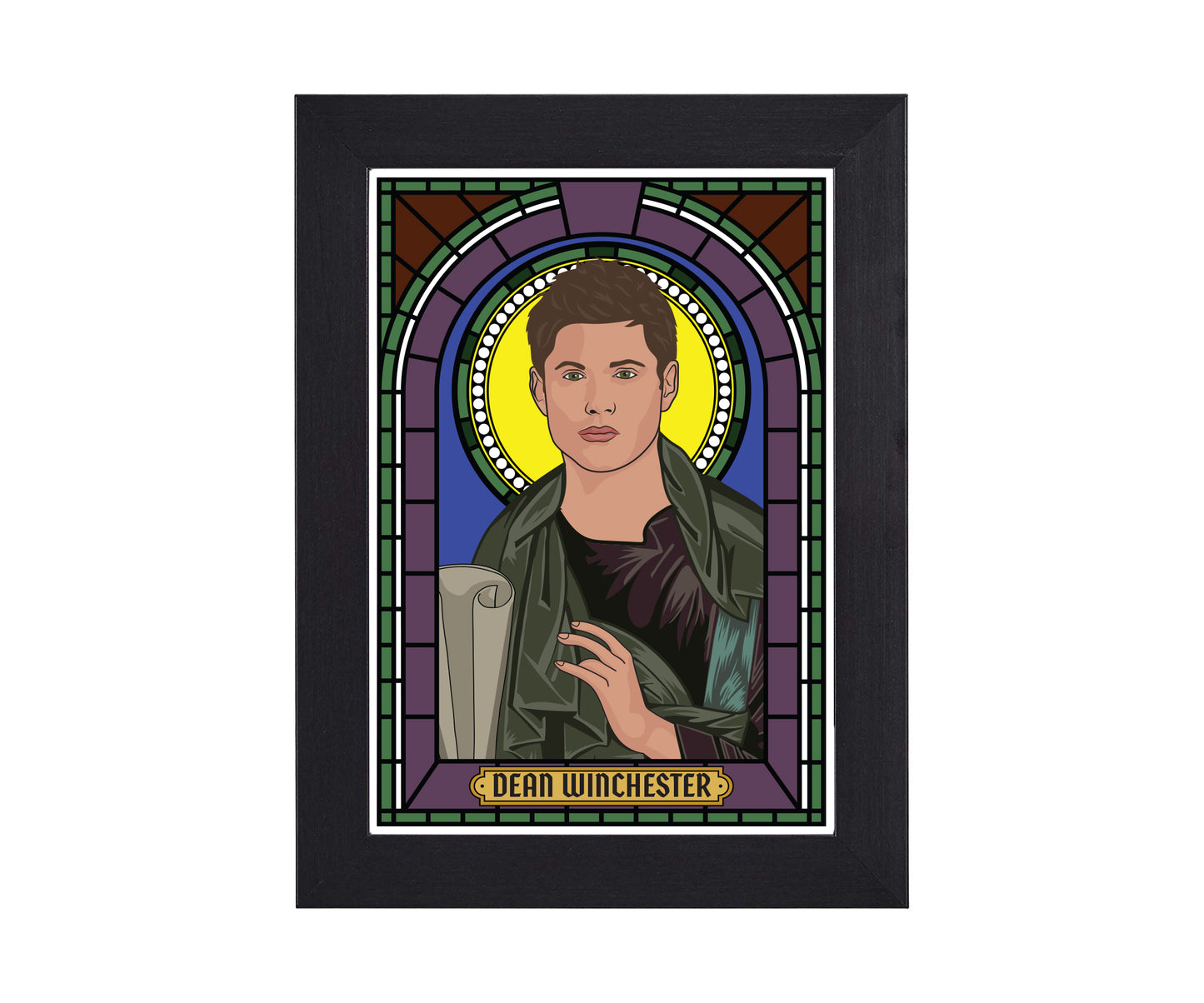 Supernatural Dean and Sam Winchester Illustrated Saint Print Series