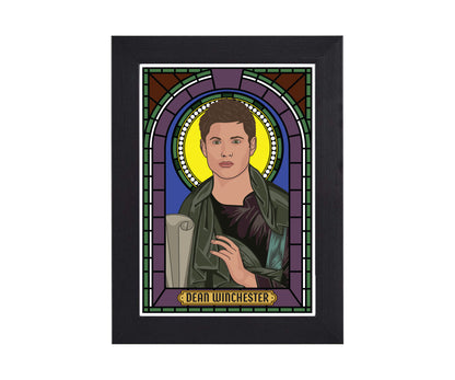 Supernatural Dean and Sam Winchester Illustrated Saint Print Series