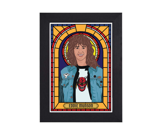 Eddie Munson Stranger Things Illustrated Saint Print