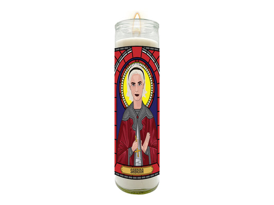 Sabrina Spellman Illustrated Prayer Candle