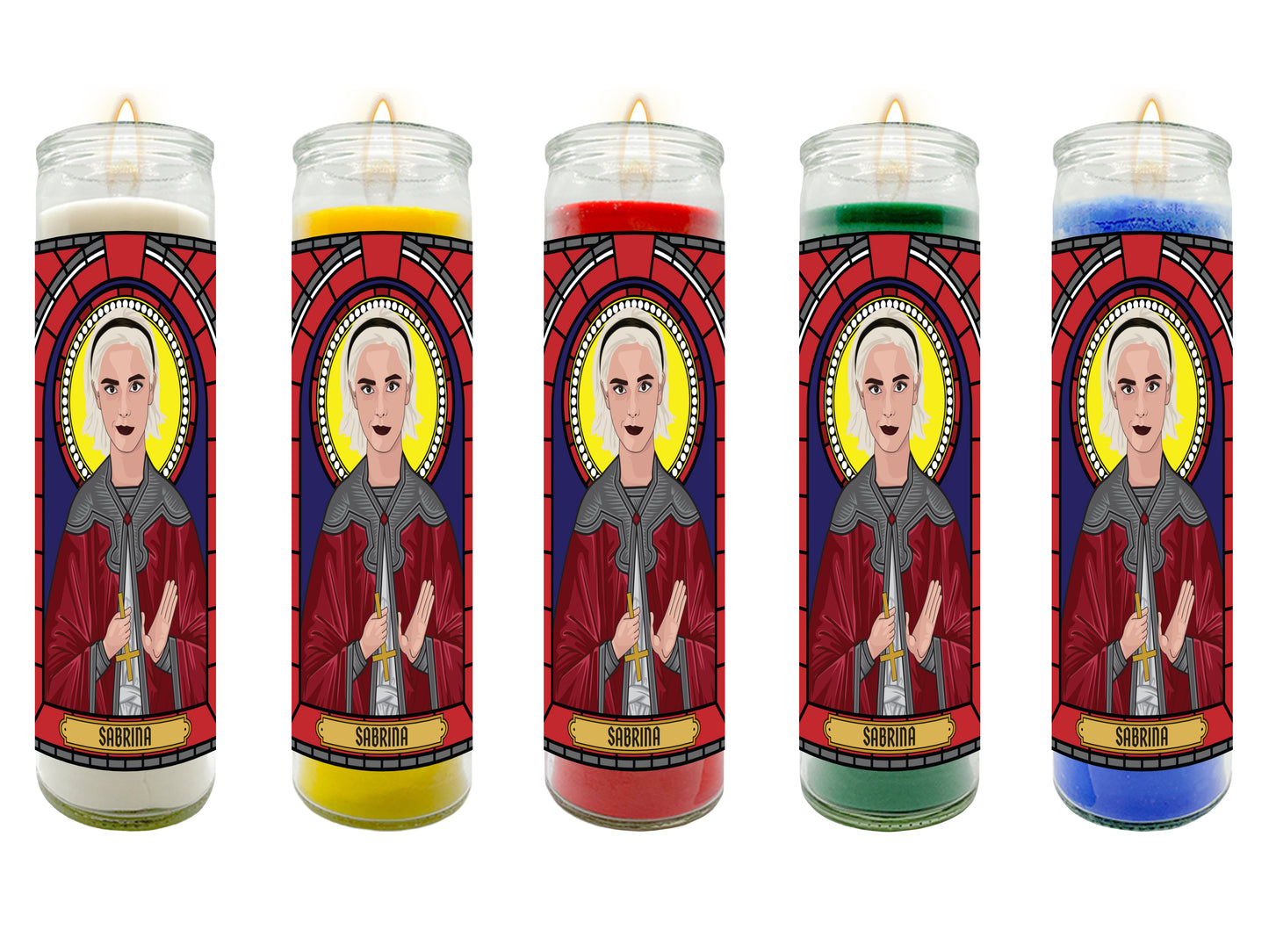 Sabrina Spellman Illustrated Prayer Candle