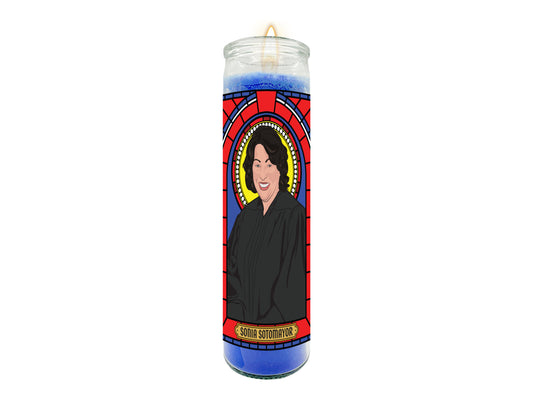 Sonia Sotomayor Illustrated Prayer Candle