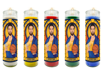 Stephen Curry Illustrated Prayer Candle