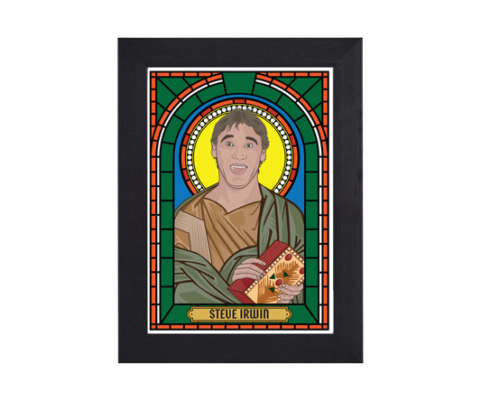 Steve Irwin Illustrated Saint Print